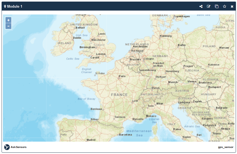 AskSensors : GPS tracker map
